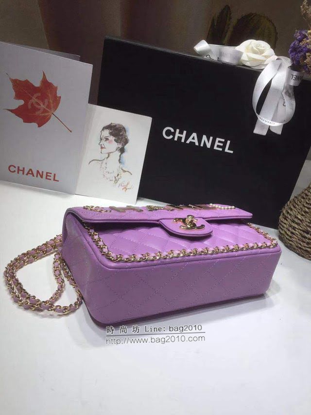 Chanel女包 香奈兒專櫃最新款CF鏈條女包 Chanel2021早春限量版口蓋包 9913  djc4341